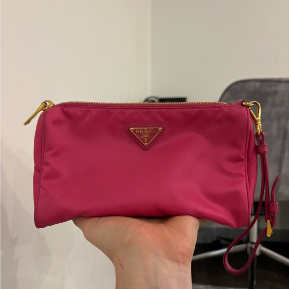 Prada Pink Nylon Cosmetic Pouch - Picture 9 of 10